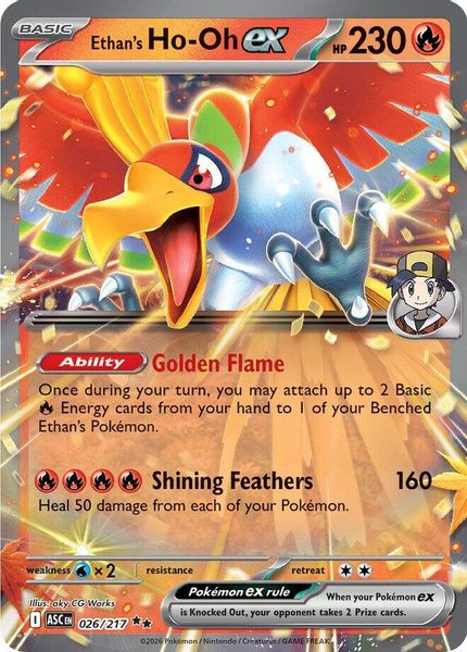 Ethan's Ho-Oh ex - Mega Evolução – Heróis Excelsos