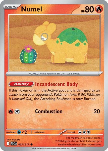 Numel - Mega Evolução – Heróis Excelsos