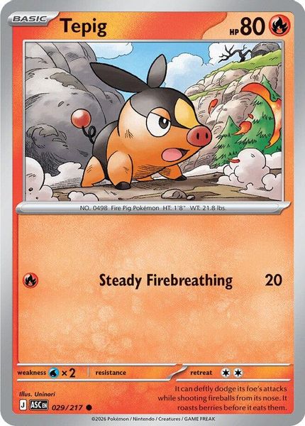 Tepig - Mega Evolução – Heróis Excelsos