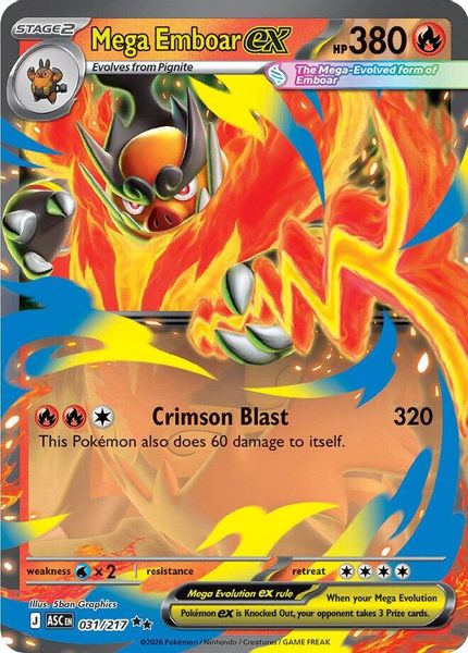 Mega Emboar ex - Mega Evolução – Heróis Excelsos