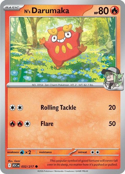 N's Darumaka - Mega Evolução – Heróis Excelsos