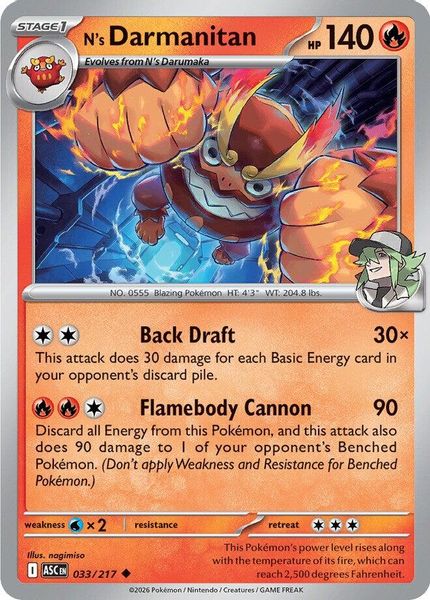 N's Darmanitan - Mega Evolução – Heróis Excelsos