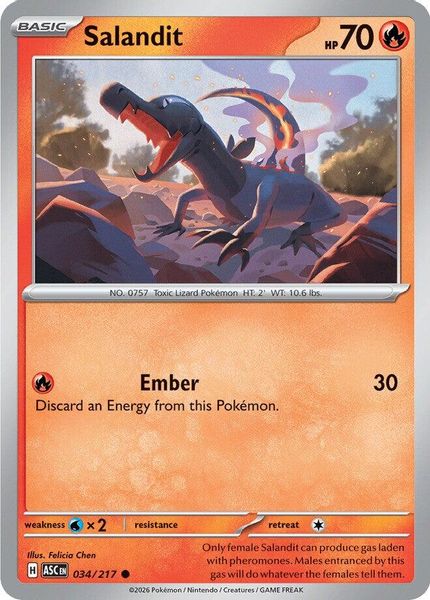 Salandit - Mega Evolução – Heróis Excelsos