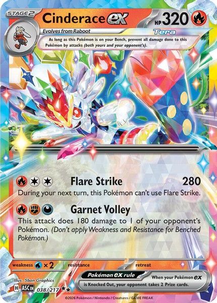Cinderace ex - Mega Evolução – Heróis Excelsos
