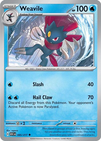 Weavile - Mega Evolução – Heróis Excelsos