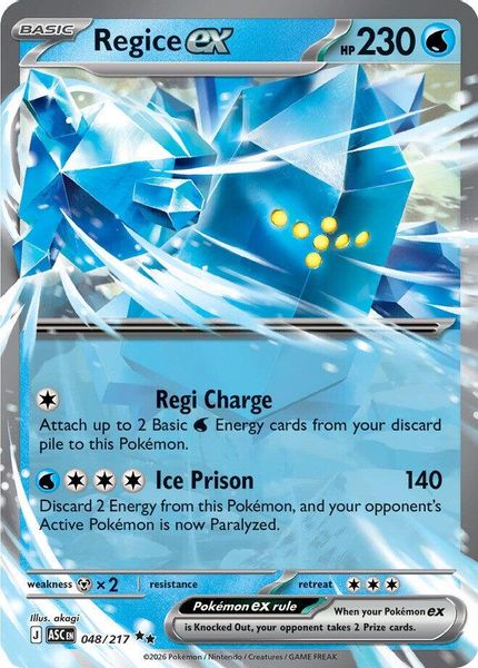 Regice ex - Mega Evolução – Heróis Excelsos