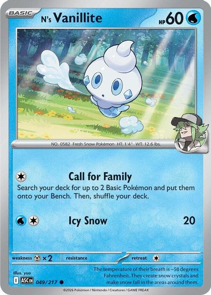 N's Vanillite - Mega Evolução – Heróis Excelsos