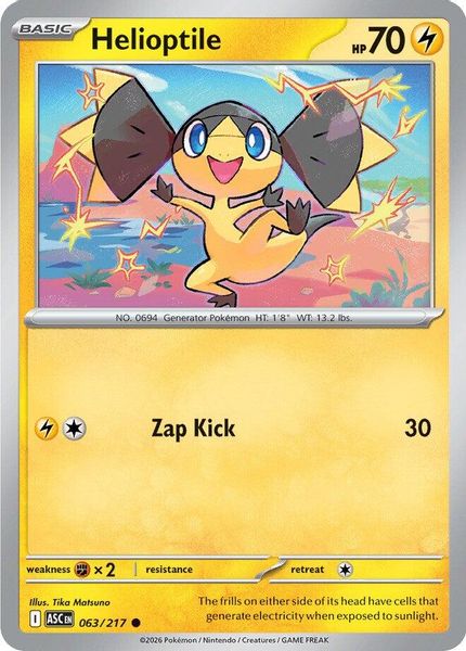 Helioptile - Mega Evolução – Heróis Excelsos