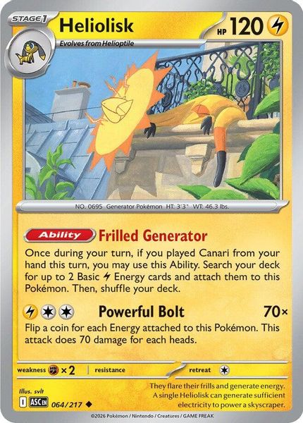 Heliolisk - Mega Evolução – Heróis Excelsos