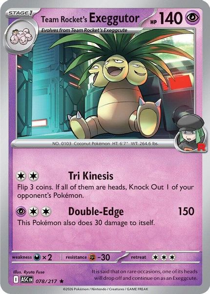 Team Rocket's  exeggutor - Mega Evolução – Heróis Excelsos