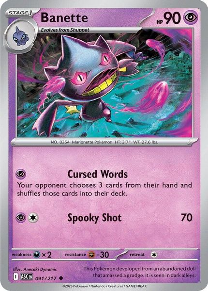 Banette - Mega Evolução – Heróis Excelsos