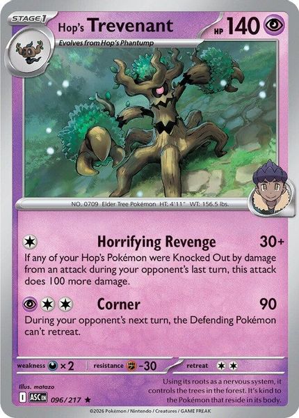 Hop's Trevenant - Mega Evolução – Heróis Excelsos