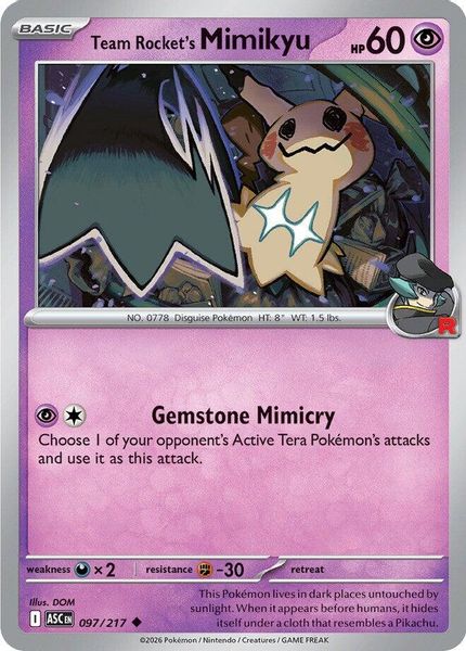Team Rocket's Mimikyu - Mega Evolução – Heróis Excelsos