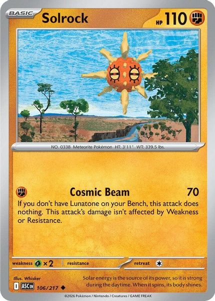 Solrock - Mega Evolução – Heróis Excelsos