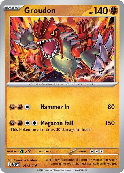Groudon - Mega Evolução – Heróis Excelsos