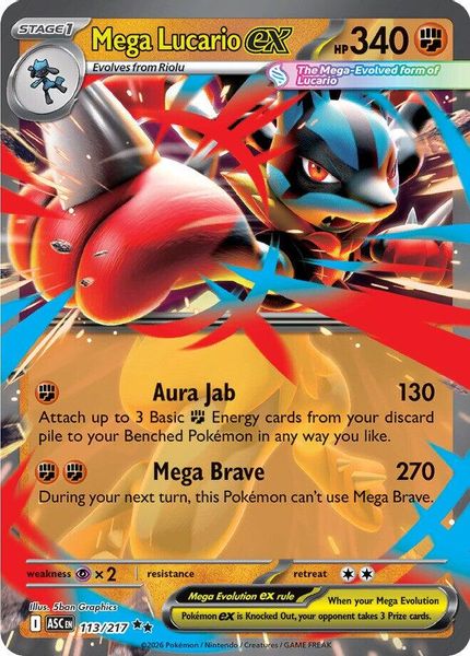 Mega Lucario ex - Mega Evolução – Heróis Excelsos