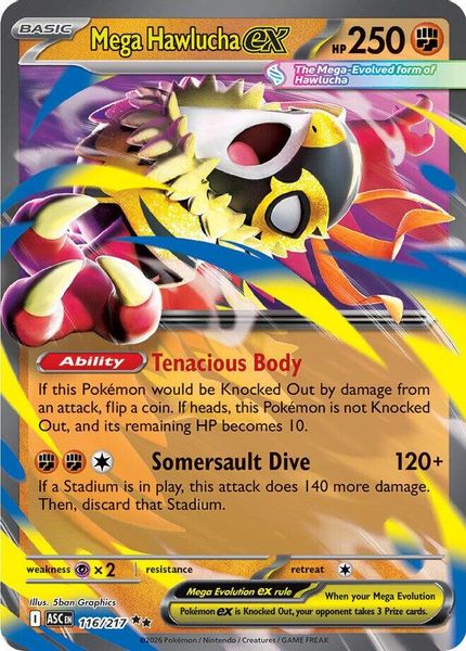 Mega Hawlucha ex - Mega Evolução – Heróis Excelsos