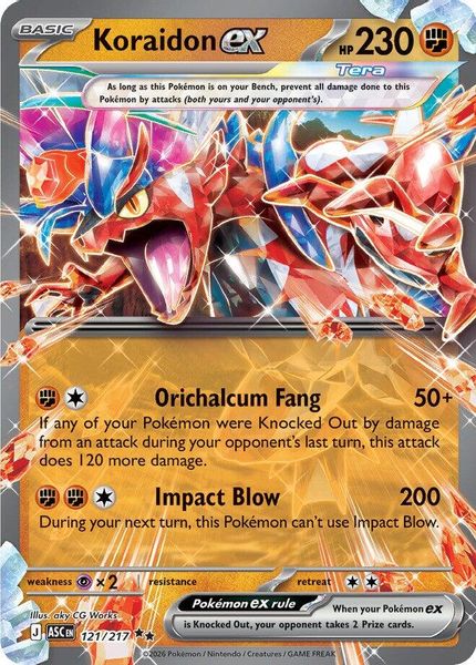 Koraidon ex - Mega Evolução – Heróis Excelsos