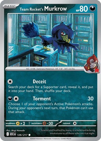 Team Rocket's Murkrow - Mega Evolução – Heróis Excelsos