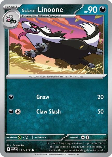 Galarian Linoone - Mega Evolução – Heróis Excelsos