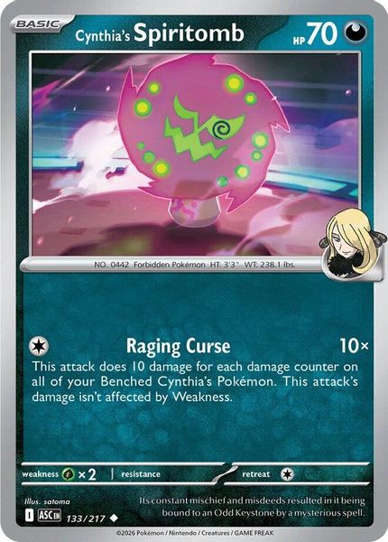Cynthia's Spiritomb - Mega Evolução – Heróis Excelsos