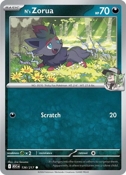 N's Zorua - Mega Evolução – Heróis Excelsos