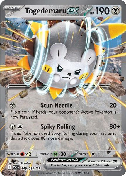 Togedemaru ex - Mega Evolução – Heróis Excelsos