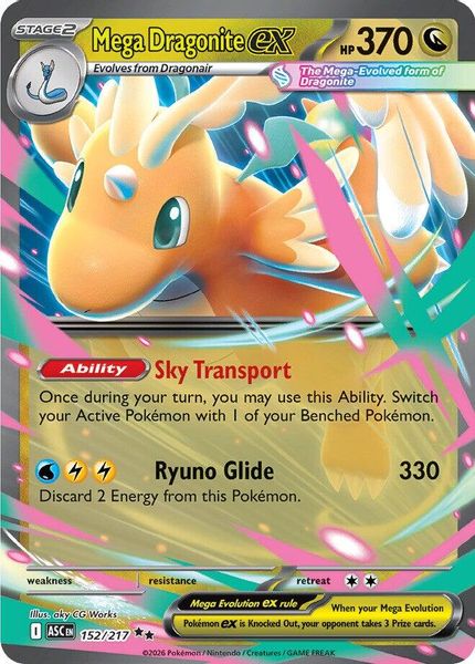 Mega Dragonite ex - Mega Evolução – Heróis Excelsos