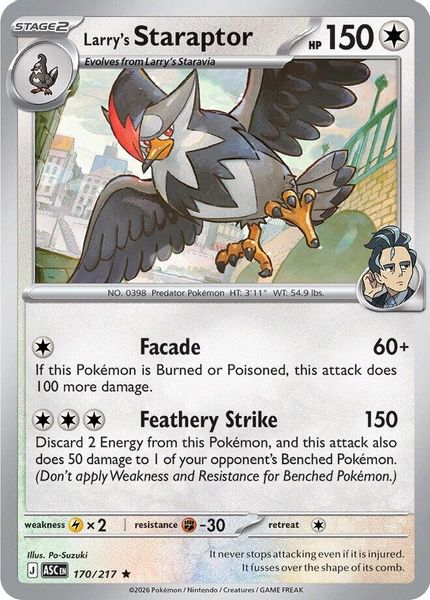 Larry's Staraptor - Mega Evolução – Heróis Excelsos