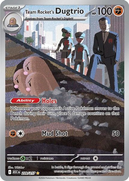 Team Rocket's Dugtrio - Mega Evolução – Heróis Excelsos