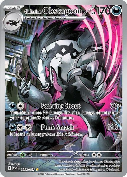 Galarian Obstagoon - Mega Evolução – Heróis Excelsos