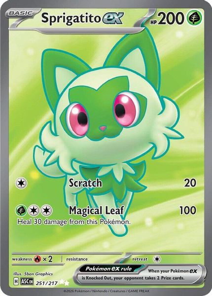Sprigatito ex - Mega Evolução – Heróis Excelsos