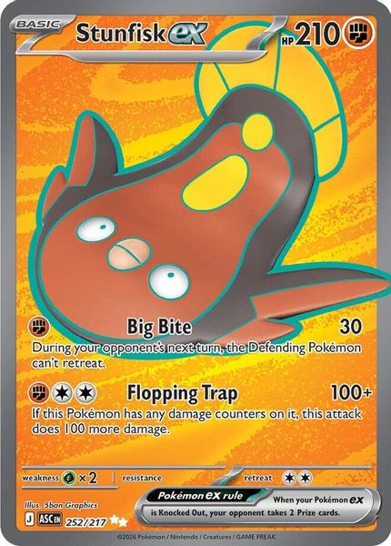 Stunfisk ex - Mega Evolução – Heróis Excelsos