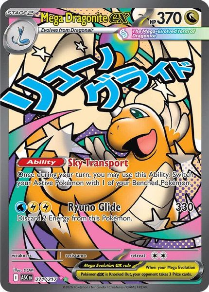 Mega Dragonite ex - Mega Evolução – Heróis Excelsos