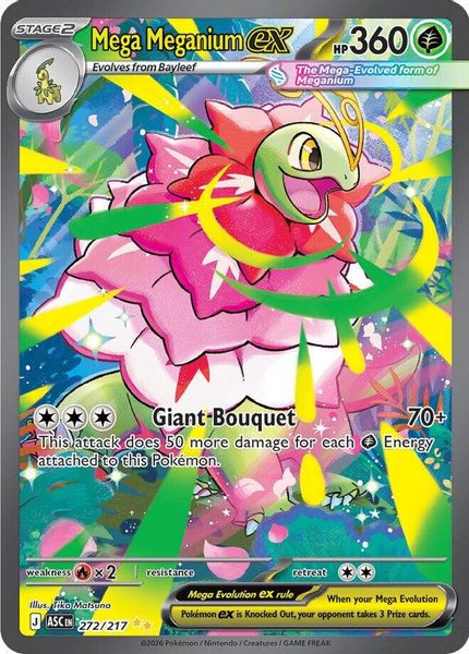 Mega Meganium ex - Mega Evolução – Heróis Excelsos