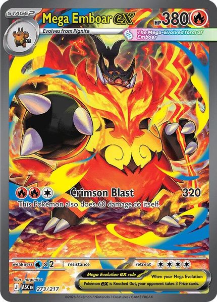 Mega Emboar ex - Mega Evolução – Heróis Excelsos
