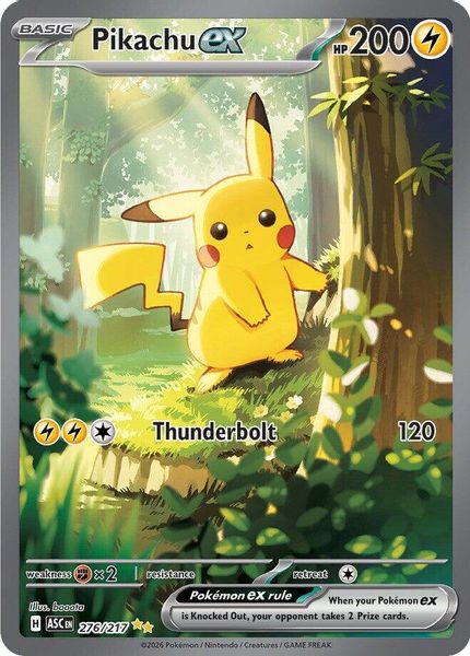 Pikachu ex - Mega Evolução – Heróis Excelsos
