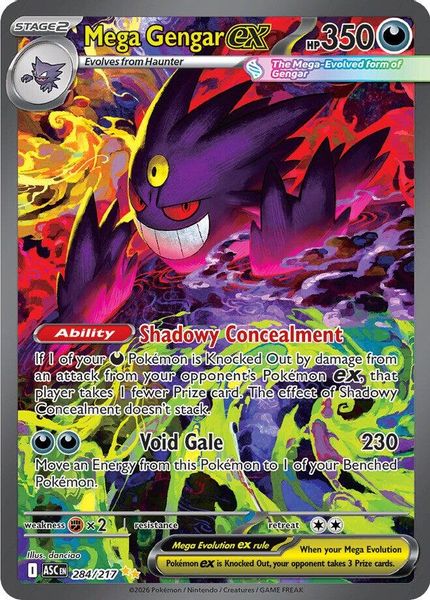 Mega Gengar ex - Mega Evolução – Heróis Excelsos