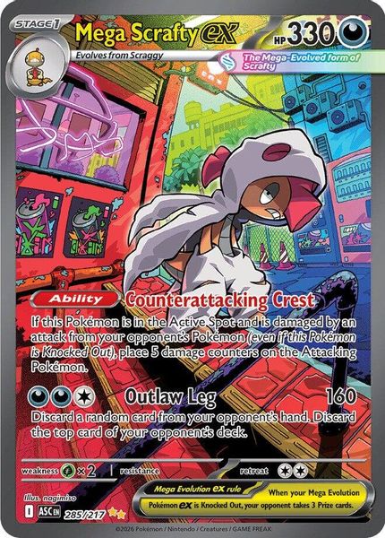 Mega Scrafty ex - Mega Evolução – Heróis Excelsos