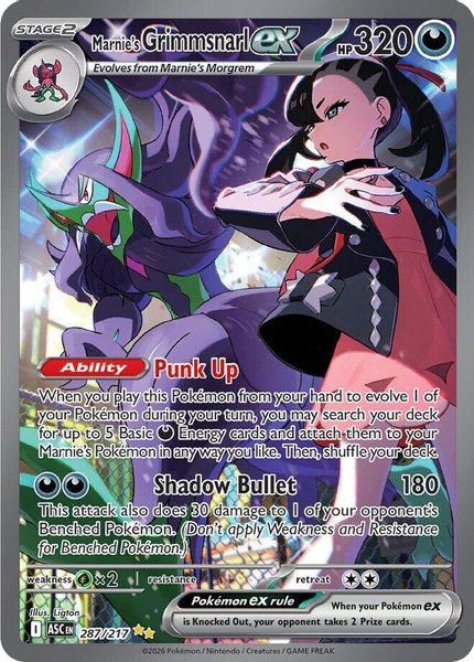 Marnie's Grimmsnarl ex - Mega Evolução – Heróis Excelsos