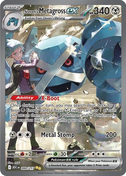 Steven's Metagross ex - Mega Evolução – Heróis Excelsos