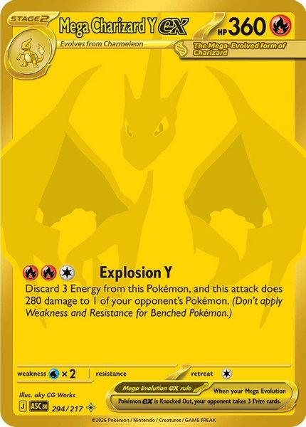 Mega Charizard Y ex - Mega Evolução – Heróis Excelsos