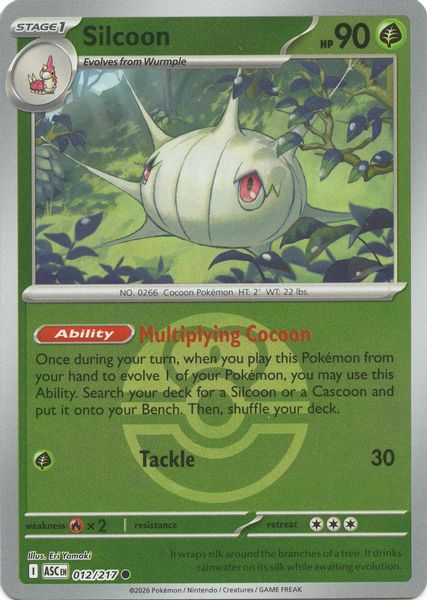 Silcoon (Love Ball) - Mega Evolução – Heróis Excelsos