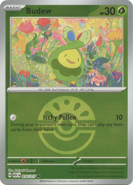 Budew - 016/217 (Friend Ball) - Mega Evolução – Heróis Excelsos