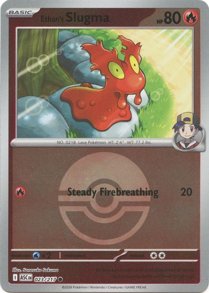 Ethan's Slugma (Poke Ball) - Mega Evolução – Heróis Excelsos