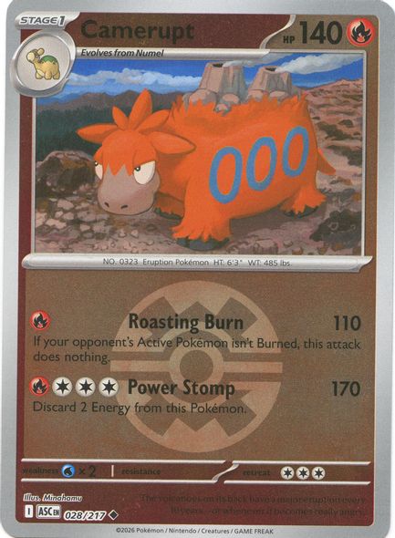 Camerupt (Quick Ball) - Mega Evolução – Heróis Excelsos