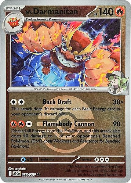 N's Darmanitan (Poke Ball) - Mega Evolução – Heróis Excelsos