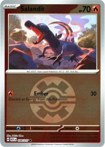 Salandit (Quick Ball) - Mega Evolução – Heróis Excelsos