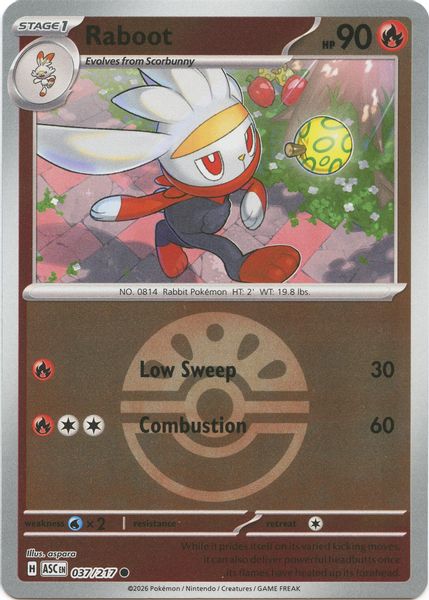 Raboot (Friend Ball) - Mega Evolução – Heróis Excelsos