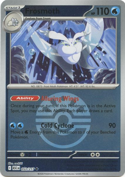 Frosmoth (Friend Ball) - Mega Evolução – Heróis Excelsos